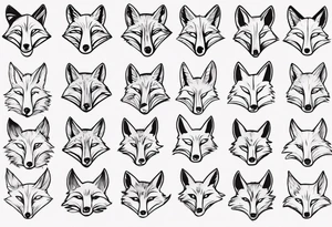 red fox tattoo idea