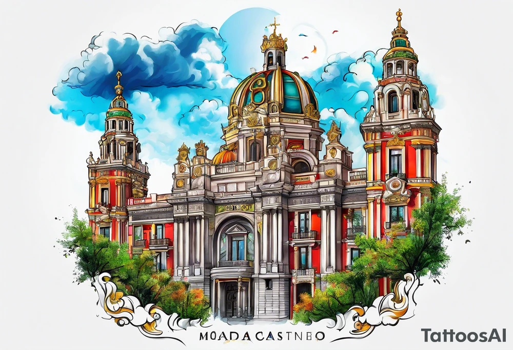 Madrid Spain scenes tattoo idea