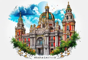 Madrid Spain scenes tattoo idea