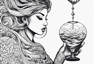 Son with water at the bottom tattoo idea