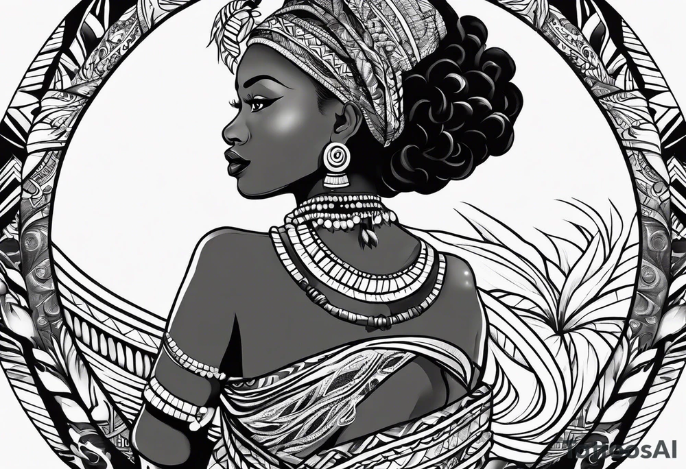 Mami wata african tattoo idea