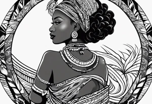 Mami wata african tattoo idea