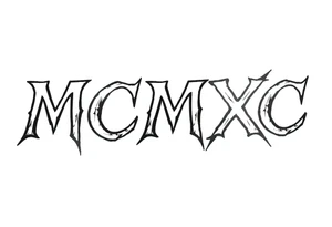 “MCMXC” tattoo idea