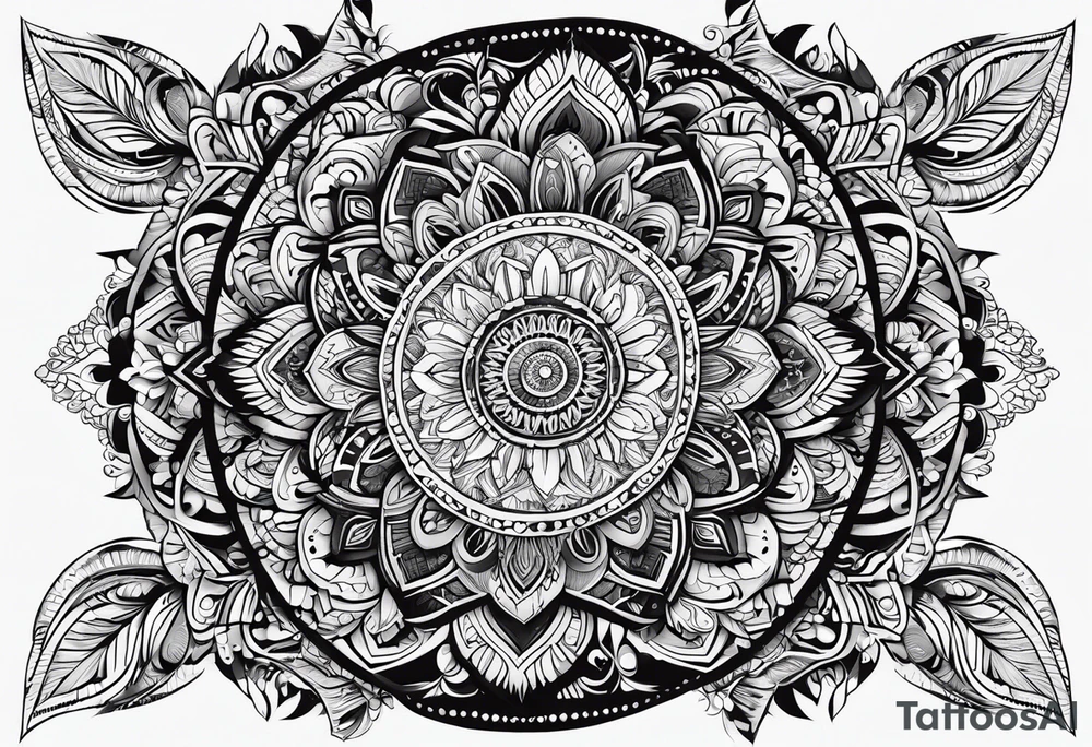 mandala, thunderbird,  heyoka tattoo idea