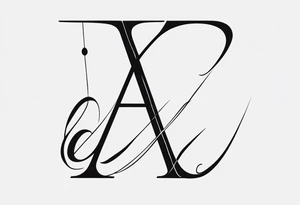 tattoo that includes the letters: A, K, E, O tattoo idea