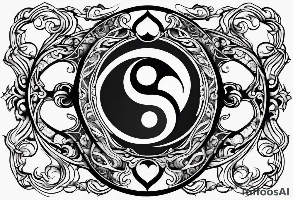 infinity symbol mixed with ying yang symbol tattoo idea infinity symbol mixed with ying yang symbol tattoo idea