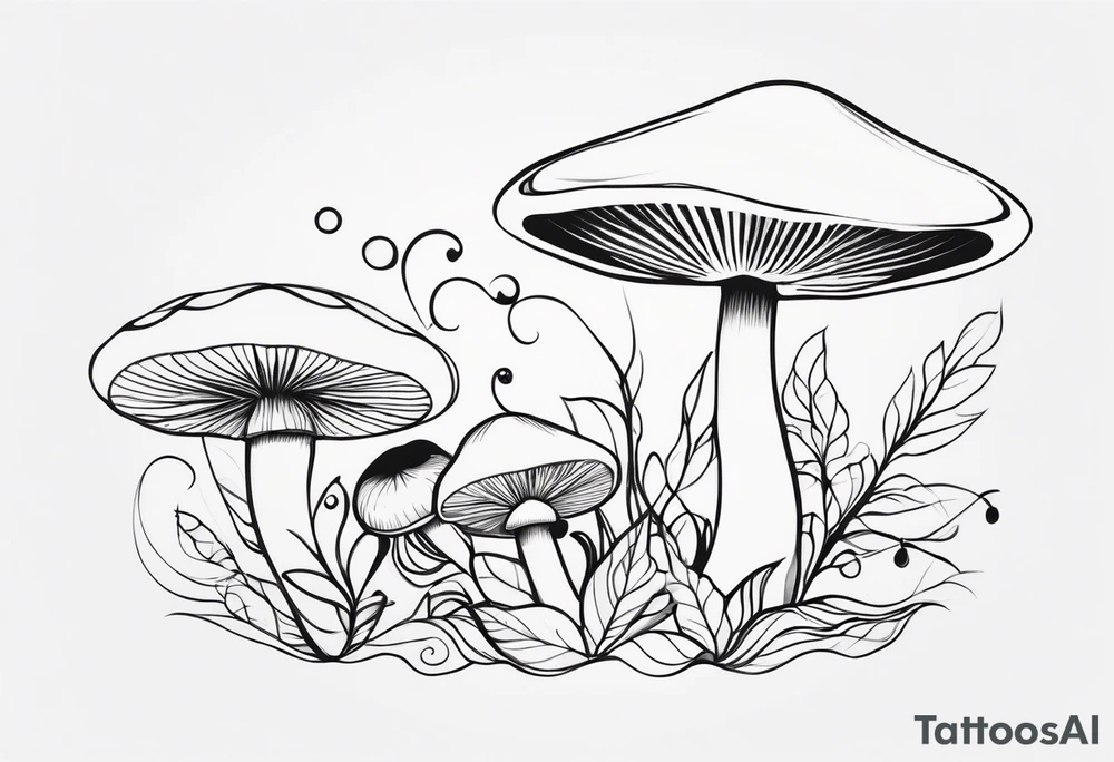 "Graceful Mushrooms" tattoo idea