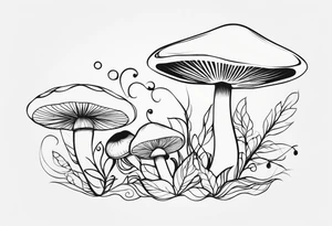 "Graceful Mushrooms" tattoo idea