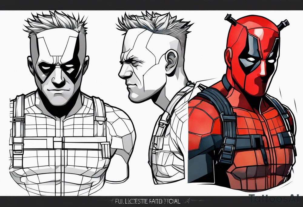 Wade wilson jail tattoo idea