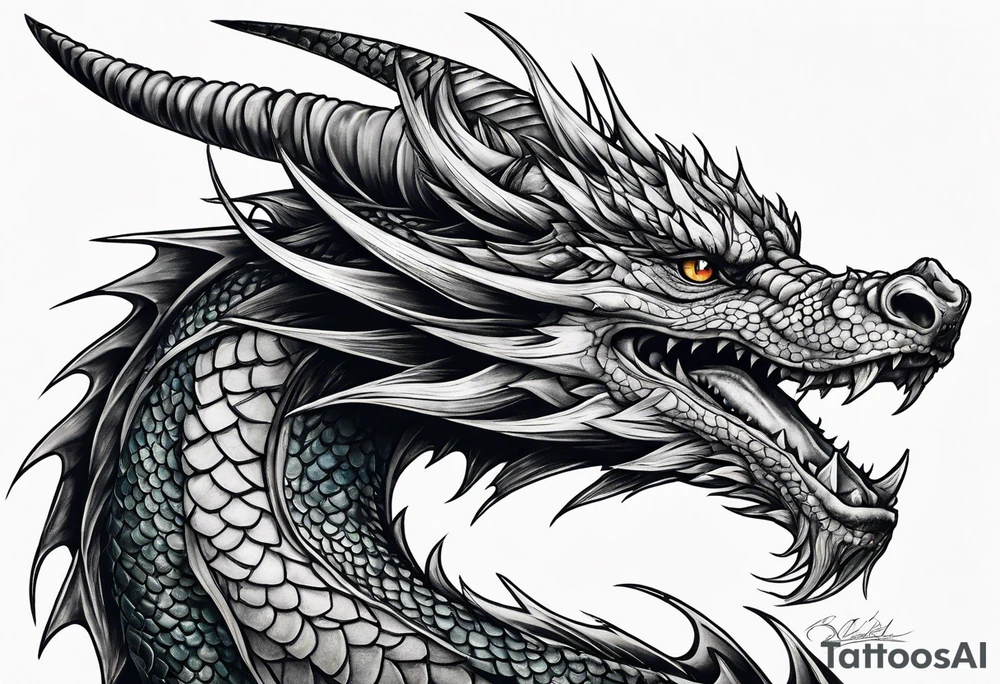 dragon tattoo idea