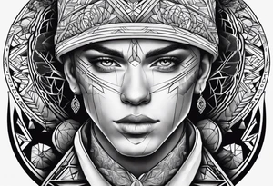 Create a tattoo of Jakob Inglebritzen’s face tattoo idea