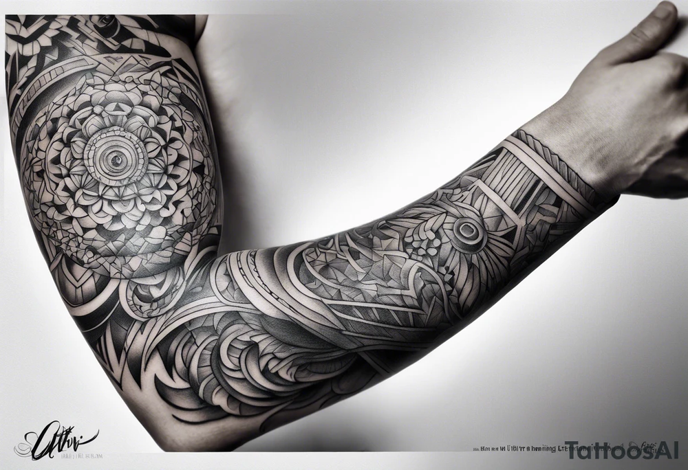 protruding extreme pain elbow tattoo idea