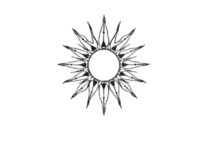 Sun tattoo idea