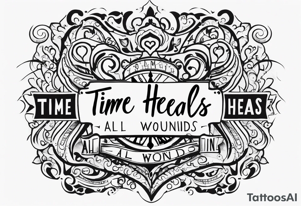 Time heals all wounds tattoo idea