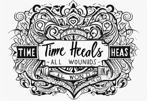 Time heals all wounds tattoo idea