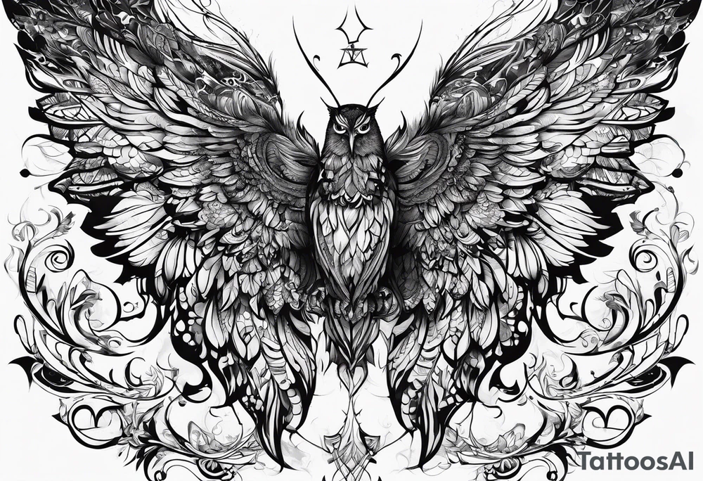 Want the  lyrics “the night belongs to you, I must be someone new.” With wings tattoo idea