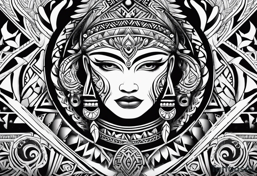 Maori hals tattoo idea
