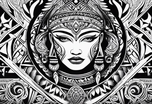 Maori hals tattoo idea