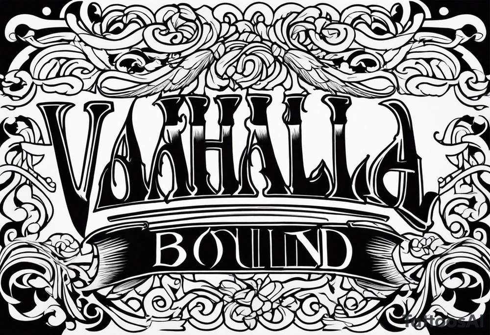 Valhalla bound tattoo idea