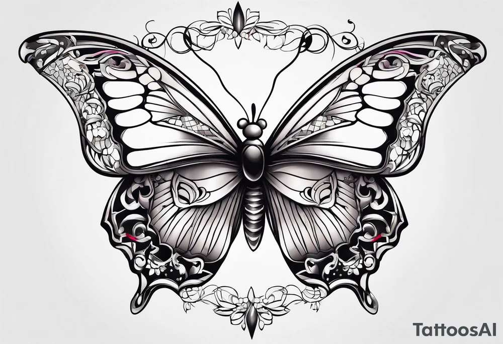 Butterflies tattoo idea