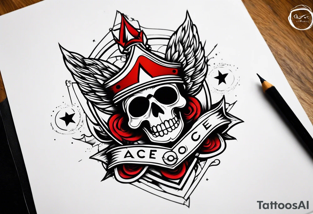 helm of ace tattoo idea