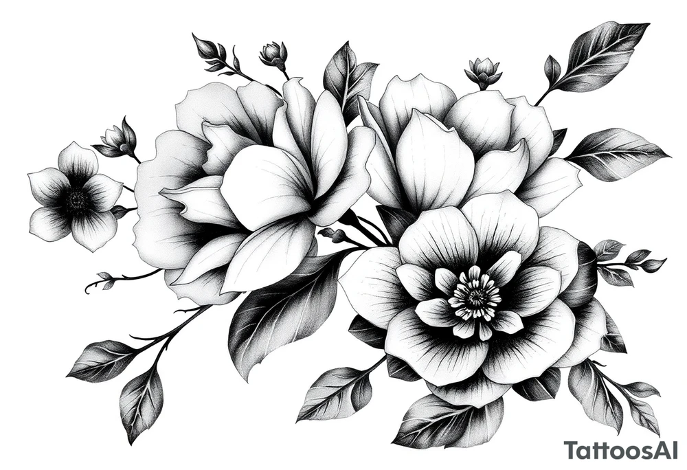 Flowers tattoo idea