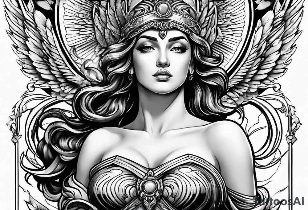 Athena looking up tattoo idea