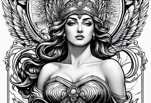 Athena looking up tattoo idea