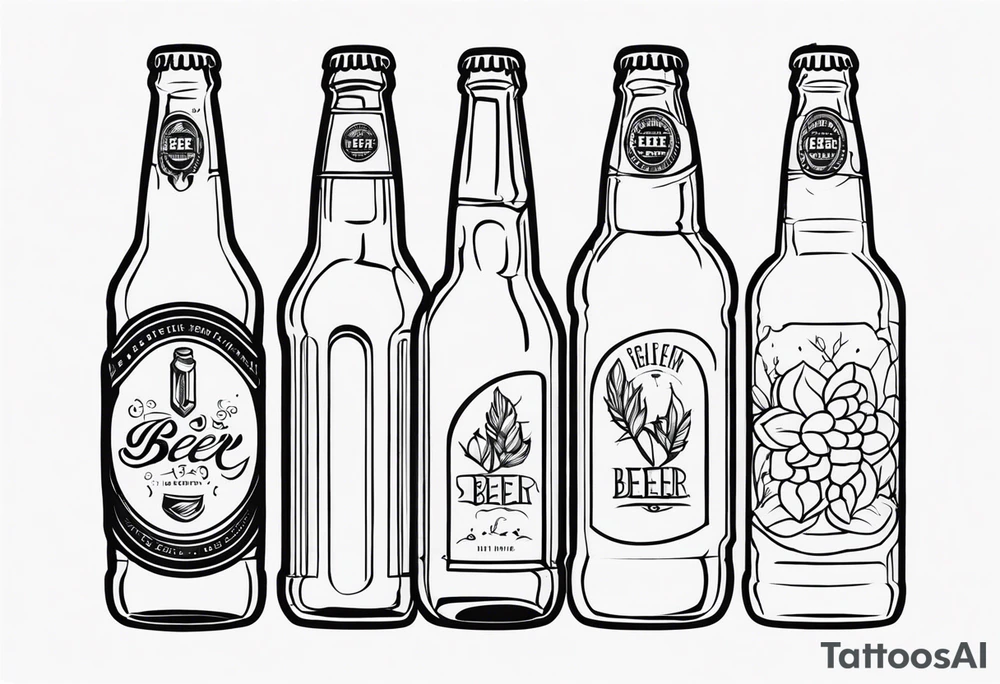 BEER BOOTLE tattoo idea