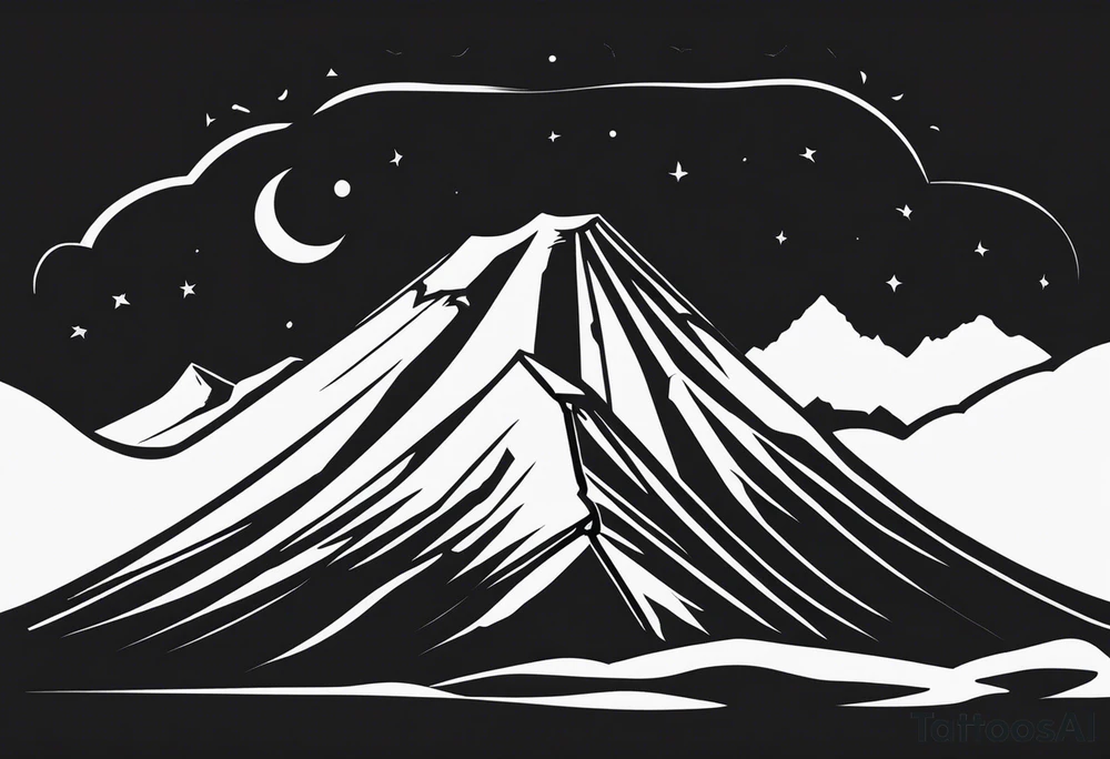 The sign that one can find in the kilimanjaro mountain camps tattoo idea