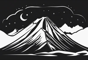 The sign that one can find in the kilimanjaro mountain camps tattoo idea