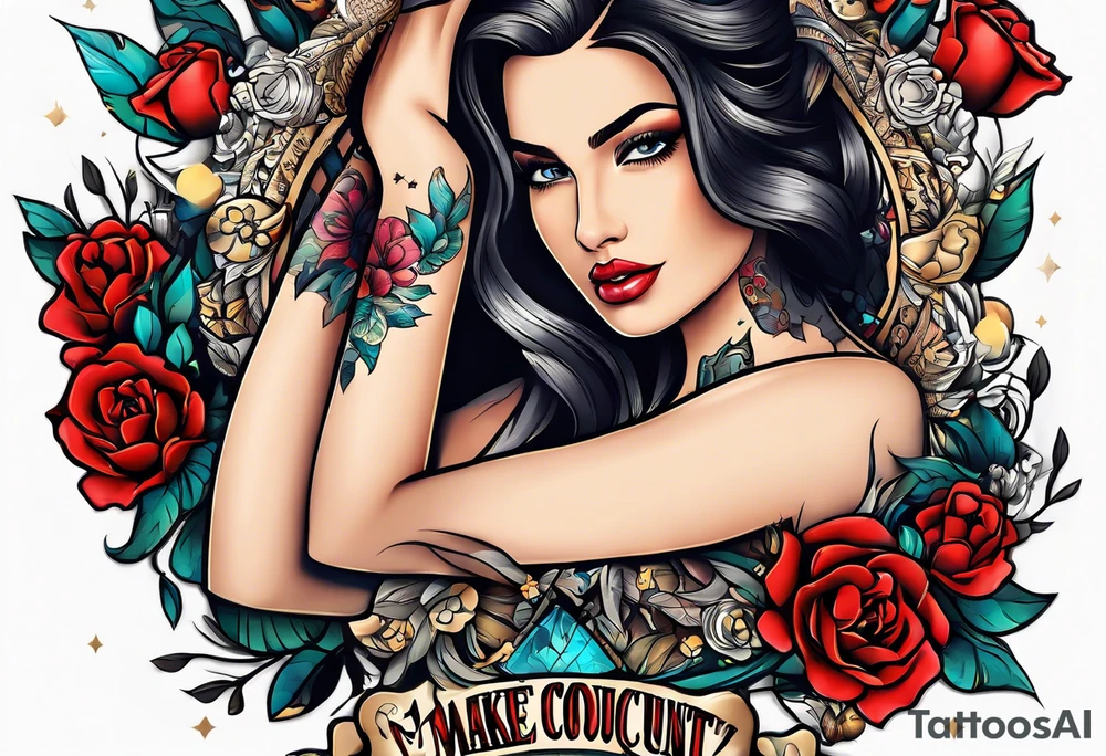 ablaunce with the slogan make every second count incorporated tattoo idea