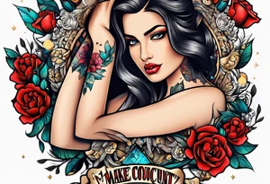 ablaunce with the slogan make every second count incorporated tattoo idea