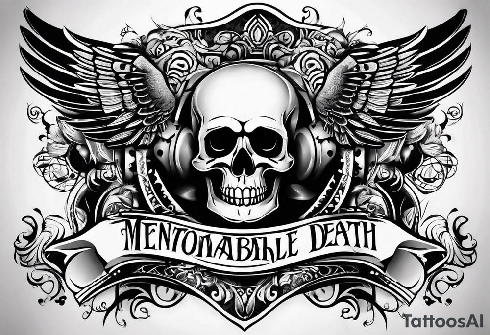 armband with these words: memorable life honorable death tattoo idea
