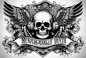 armband with these words: memorable life honorable death tattoo idea
