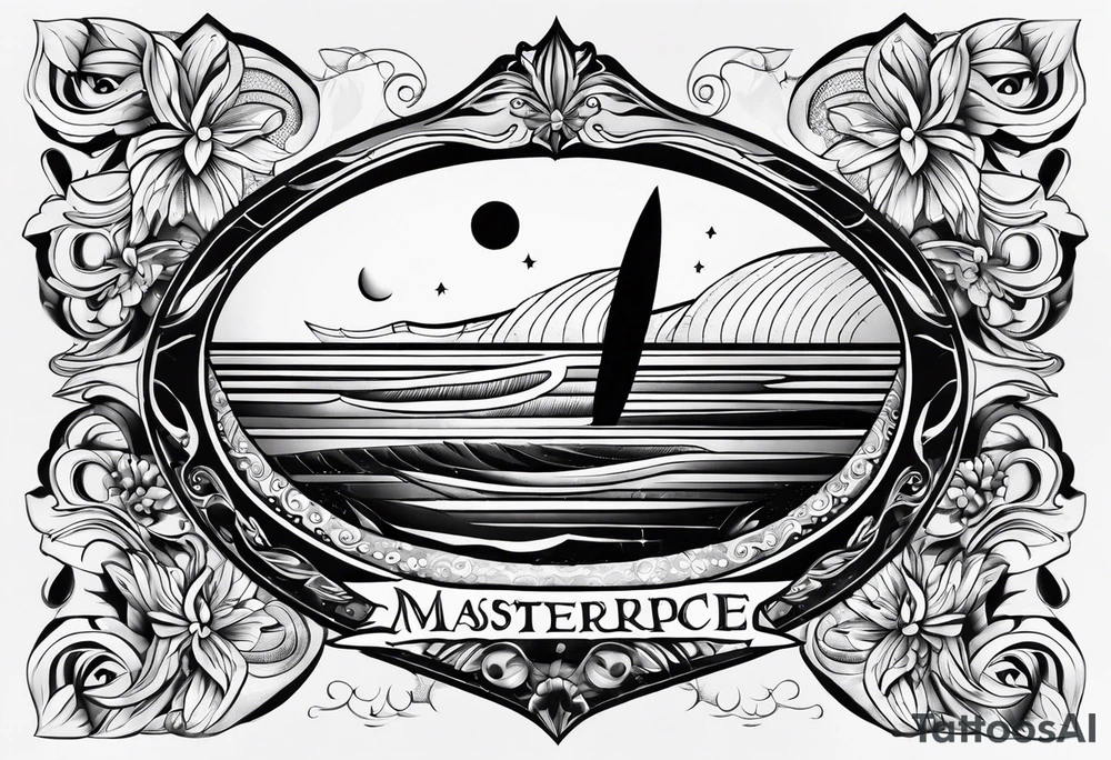 surfboard tattoo idea
