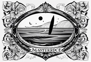surfboard tattoo idea
