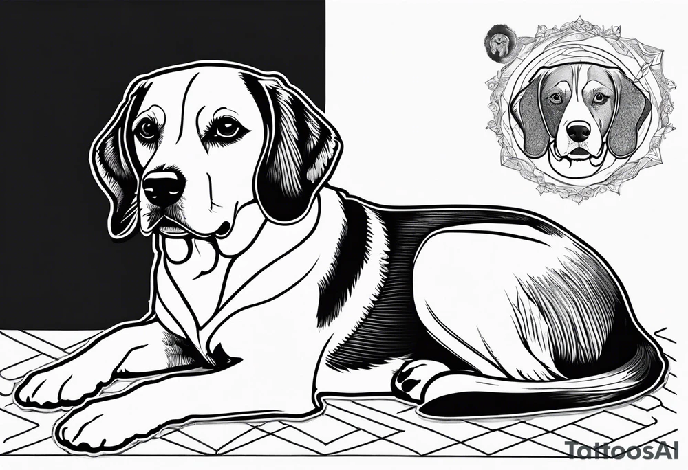 beagle tattoo idea