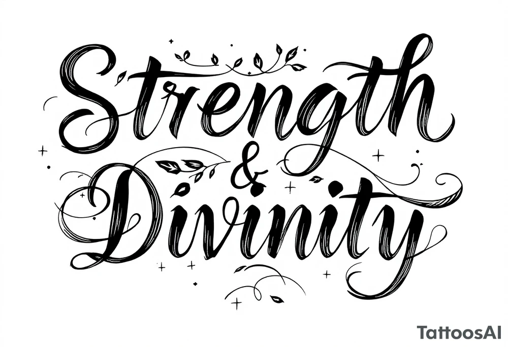 STRENGTH
DIVINITY tattoo idea