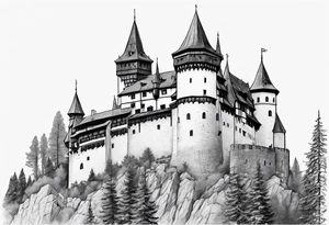 Vlad the impaler and bran castle tattoo idea