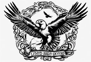 Free bird lynyrd skynyrd 
creative tattoo idea