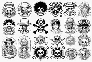 one piece manga tattoo tattoo idea
