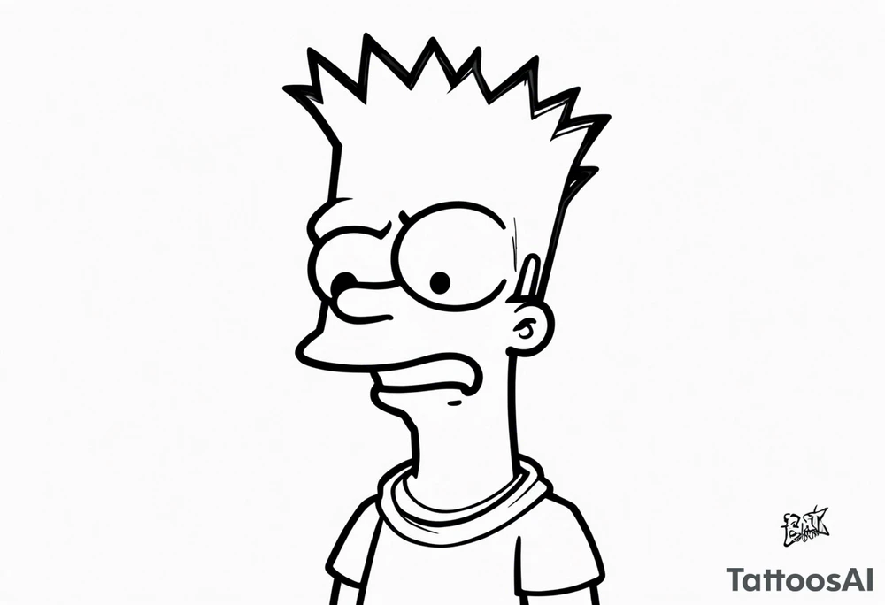 BART SIMPSON AS AN ESHAY tattoo idea