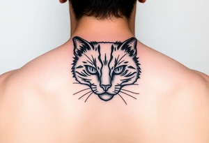 black cat tattoo idea