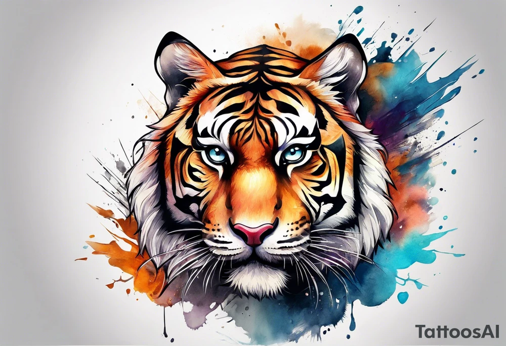 Tiger Head tattoo idea