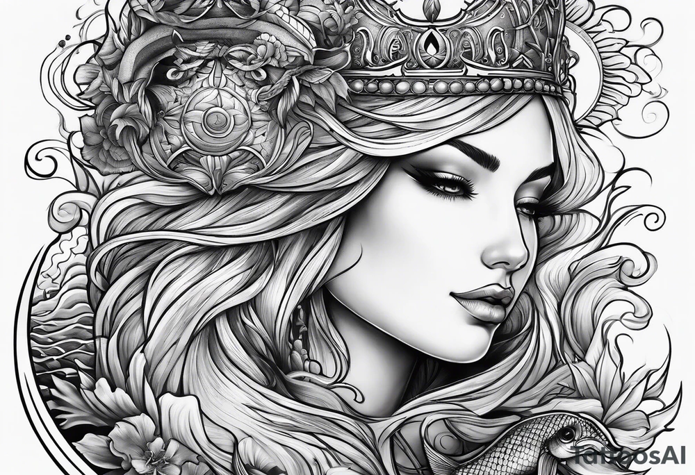 calm seas tattoo idea