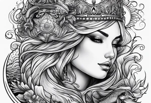 calm seas tattoo idea