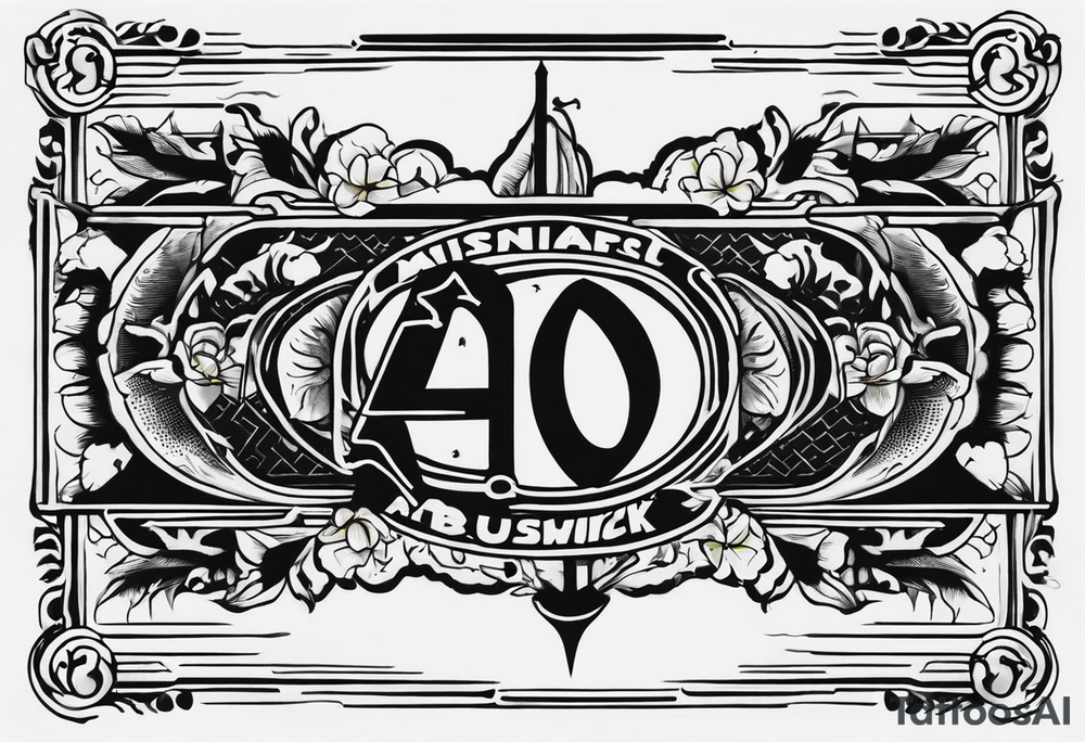A banner that reads AO..BUSHWICK .HAH tattoo idea