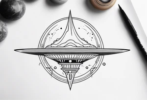 abstract tattoo about aliens tattoo idea