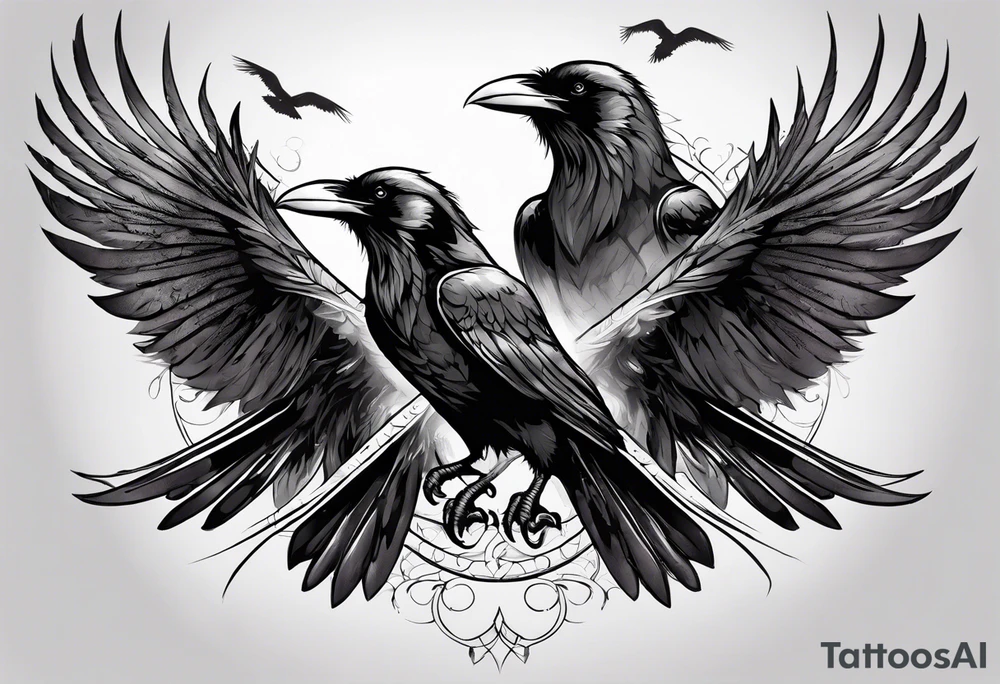 three ravens tattoo idea